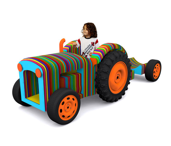 Rainbow Tractor | Play furniture | Yellow Goat Design