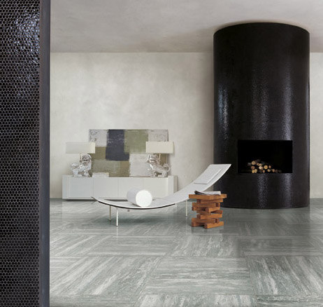 Travertino Grey Glossy | Ceramic tiles | FLORIM