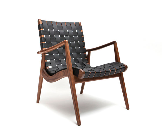 Woven Leather Armchair | Armchairs | Smilow Design