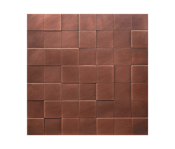 Square 50 DeLabré copper | Metal mosaics | De Castelli