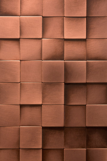 Square 50 DeLabré copper | Metall Mosaike | De Castelli