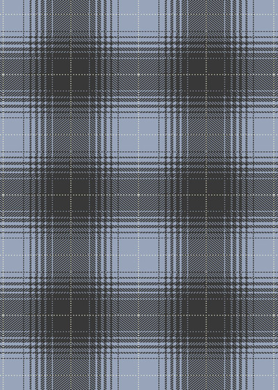 Glen Hi Land Wool slate grey, winter blue & eggshell | Formatteppiche | kymo