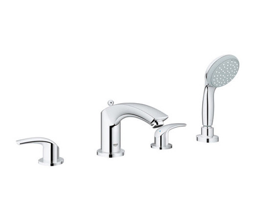 Eurosmart New Deck Mounted Bath Mixer with Hand Shower | Bath taps | Grohe USA
