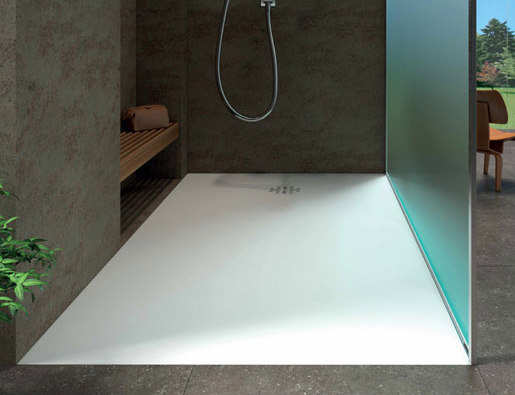 blu•stone™ shower base 98½" | Duschwannen | Blu Bathworks