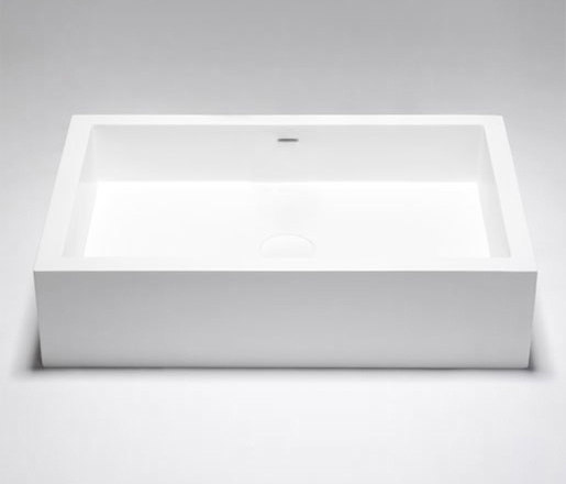 box | blu•stone™ rectangular countertop basin | Wash basins | Blu Bathworks