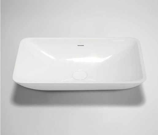 metrix | blu•stone™  rectangular countertop basin | Wash basins | Blu Bathworks