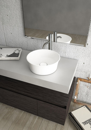 coco | blu•stone™ round countertop basin | Wash basins | Blu Bathworks
