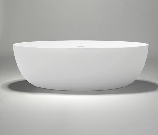 halo | blu•stone™ freestanding oval bathtub | Bañeras | Blu Bathworks