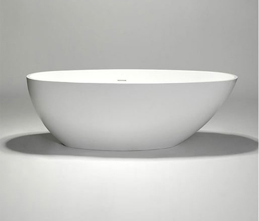 halo | blu•stone™ freestanding oval bathtub | Baignoires | Blu Bathworks