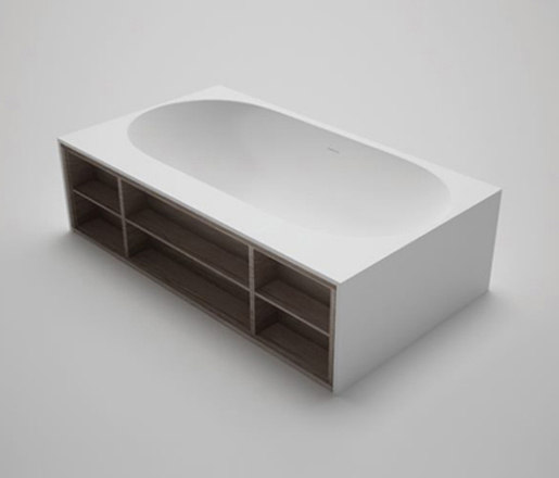 amanpuri•6 | blu•stone™ bathtub with recessed shelving | Baignoires | Blu Bathworks