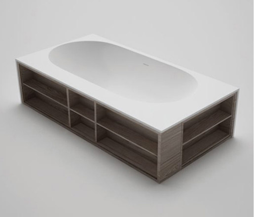 amanpuri•7 | blu•stone™ bathtub with recessed shelving | Baignoires | Blu Bathworks