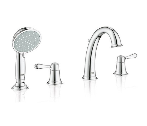 Fairborn Roman Tub Filler with personal Hand Shower | Bath taps | Grohe USA