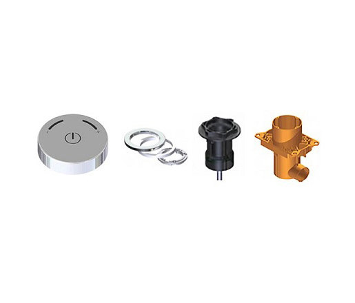 electronica | UNO wall mount control wheel kit | Grifería para lavabos | Blu Bathworks