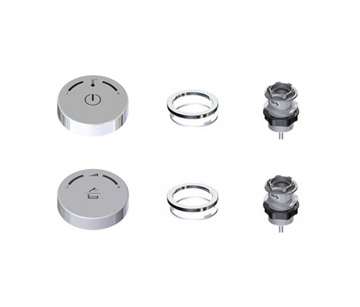electronica | DUO • 1 deck mount control wheel kit | Wash basin taps | Blu Bathworks