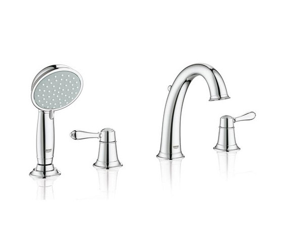 Agira Roman Tub Filler with personal Hand Shower | Robinetterie pour baignoire | Grohe USA