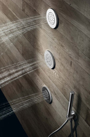 body spray | round trim | Shower controls | Blu Bathworks