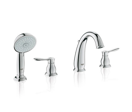 Parkfield Roman Tub Filler with Hand Shower | Robinetterie pour baignoire | Grohe USA