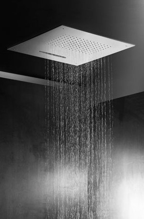 shower head  | stainless steel 19½" recessed | Duscharmaturen | Blu Bathworks
