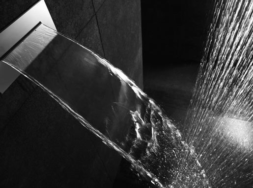 shower head  | stainless steel 11¾" waterfall | Shower controls | Blu Bathworks