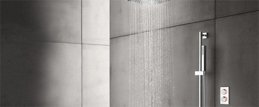 electronica | in-wall dual wheel interface | Grifería para duchas | Blu Bathworks