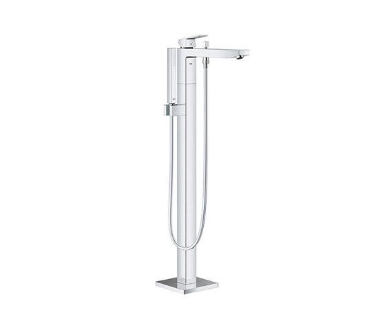 Eurocube Floor Mounted Tub Filler with Hand Shower | Robinetterie pour baignoire | Grohe USA