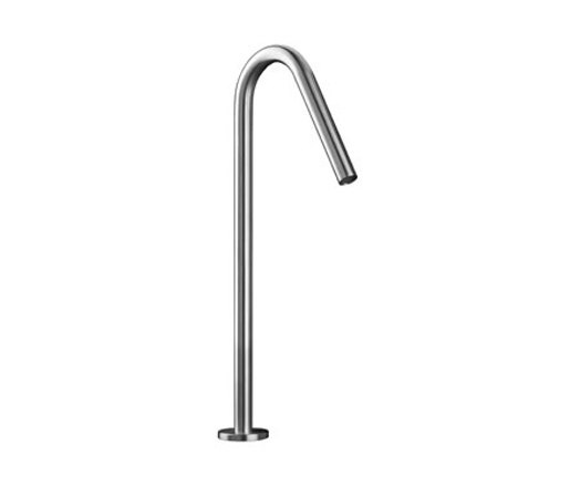 inox | stainless steel single-hole, deck-mount basin spout | Robinetterie pour lavabo | Blu Bathworks