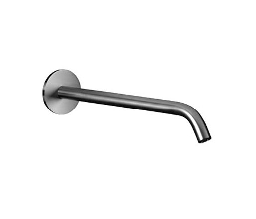 inox | stainless steel 10" wall-mount basin spout | Robinetterie pour lavabo | Blu Bathworks