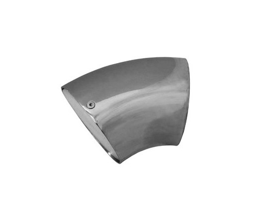 inox | stainless steel 6" wall-mount tube shower head | Robinetterie de douche | Blu Bathworks