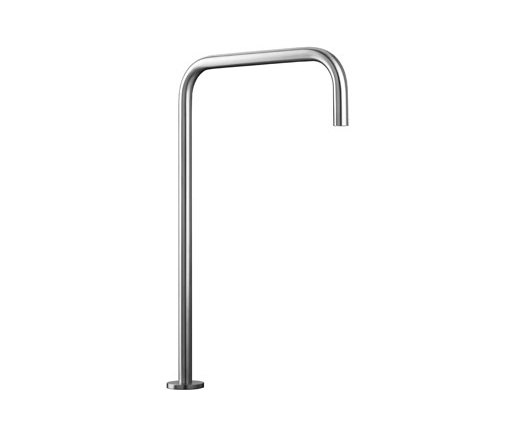 inox | stainless steel single-hole, deck-mount basin spout | Robinetterie pour lavabo | Blu Bathworks