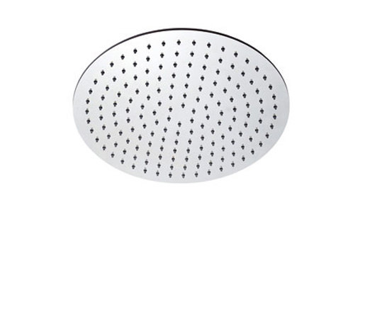 inox | stainless steel 8" shower head round | Duscharmaturen | Blu Bathworks