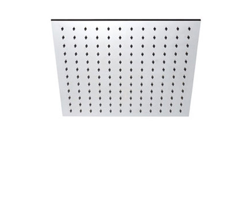 inox | stainless steel 8" shower head square | Duscharmaturen | Blu Bathworks