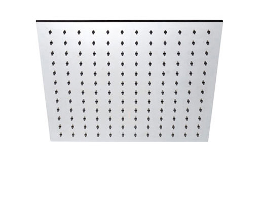 inox | stainless steel 12" shower head square | Duscharmaturen | Blu Bathworks
