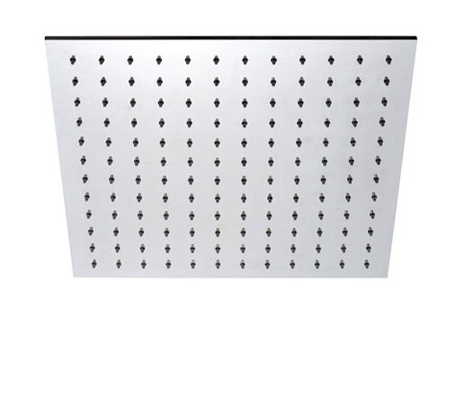 inox | stainless steel 16" shower head square | Rubinetteria doccia | Blu Bathworks