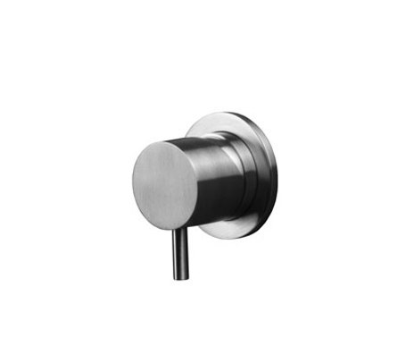 inox | stainless steel wall-mount single-lever basin trim set | Grifería para lavabos | Blu Bathworks