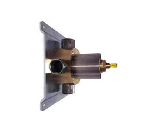 inox | two-way diverter valve for tub/shower without closing cartridge | Elementi incasso parete | Blu Bathworks
