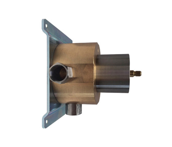 inox | stainless steel thermostatic rough-in valve for shower mixer | Unterputzelemente | Blu Bathworks