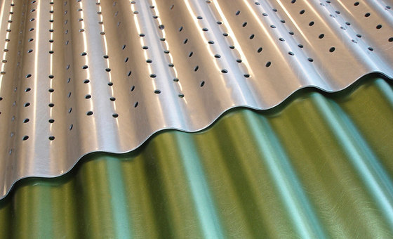 Corrugated Metal in Classic Slate Green Clear | Metal sheets | Moz Designs