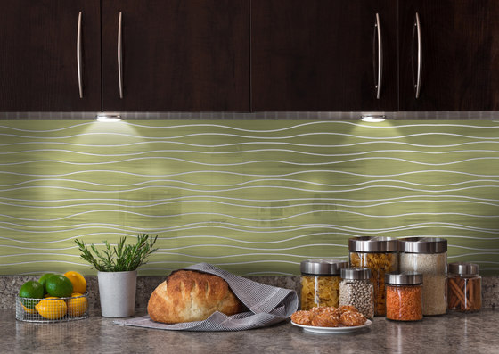 The Engravings Metal Collection Jade/Sage in Current Pattern with Coarse Grain | Paneles murales | Moz Designs