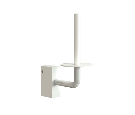 Quadra | Toilet Roll Holder 4 | Paper roll holders | Frost