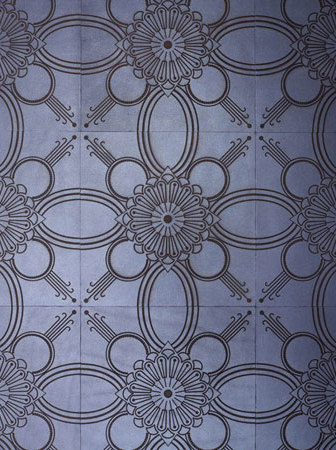 Starflower Laser Engraved Tile | Dalles de cuir | Spinneybeck