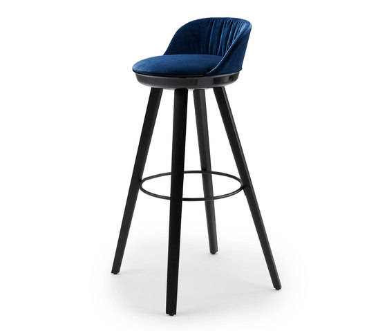 Romy | Barstool with wooden frame | Bar stools | FREIFRAU MANUFAKTUR
