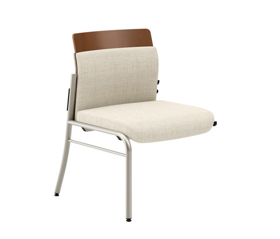 Confide Guest Add-On Chair Armless, Right Legs | Sillas | Kimball International