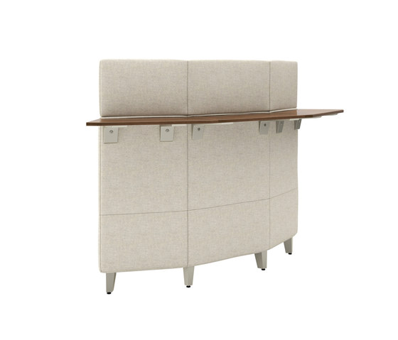 Fringe High Back Bistro Table, Inside 90° Wedge |  | National Office Furniture
