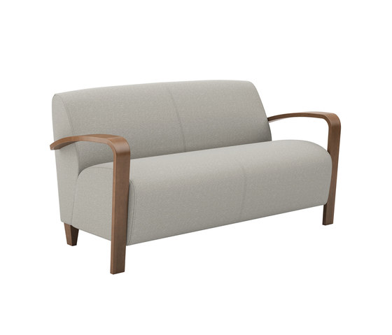 Reno 2½ Seat Lounge with Wood Arms | Sofás | National Office Furniture