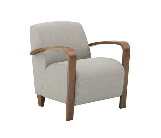 Reno One Seat Lounge Wood Arms | Poltrone | National Office Furniture