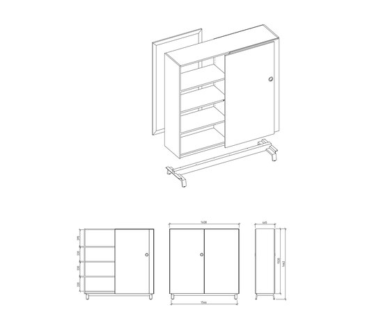 Sliding-door cabinet | Armoires | wp_westermann products
