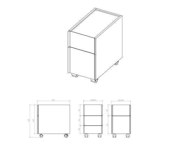 Rollcontainer | Beistellcontainer | wp_westermann products