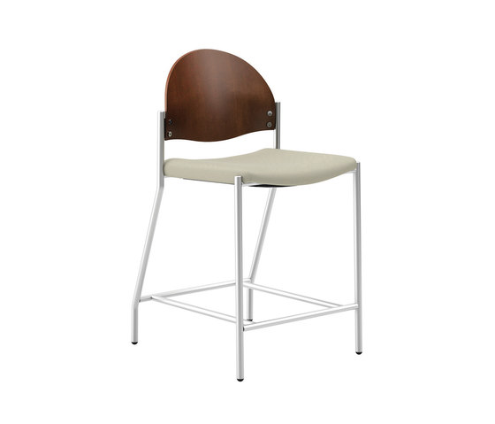 Tag Stool Arc Back, Armless Wood Back/Counter Height | Bar stools | National Office Furniture