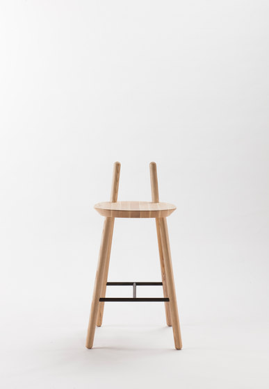 Naïve Semi Bar Chair, natural ash | Taburetes de bar | EMKO PLACE