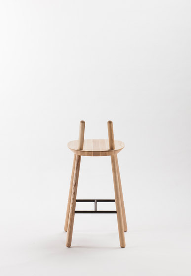 Naïve Semi Bar Chair, natural ash | Sgabelli bancone | EMKO PLACE
